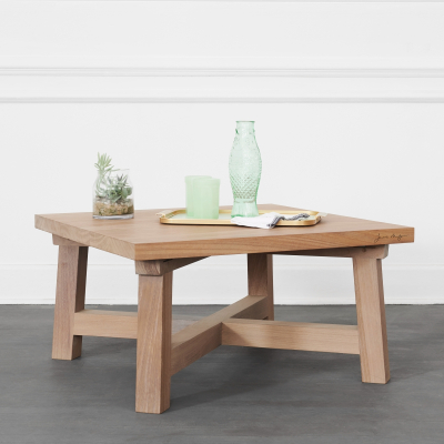 OUTDOOR HARVEST SQUARE IROKO COFFEE TABLE