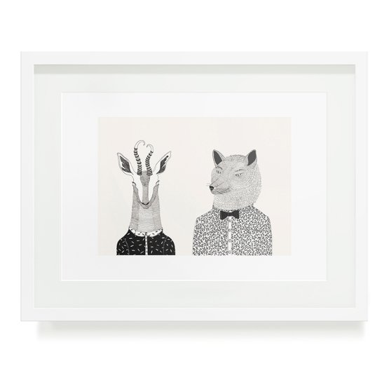 BOKKIE AND BEAR A3 ART PRINT
