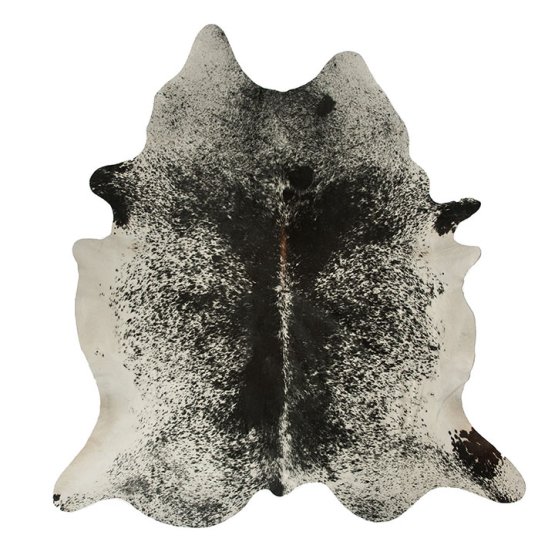 BLACK AND WHITE MEDIUM SALT AND PEPPER NGUNI COWHIDE RUG