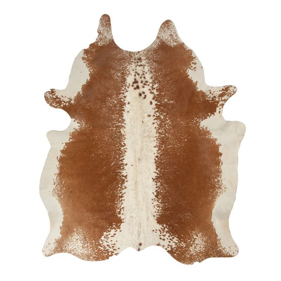 BROWN AND WHITE MEDIUM SALT AND PEPPER NGUNI COWHIDE RUG