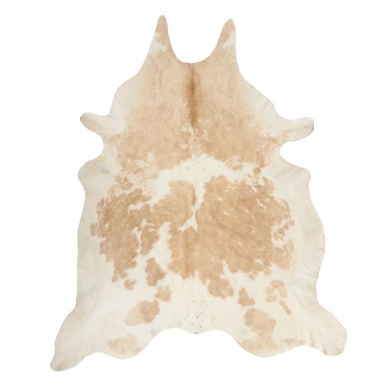 BROWN AND WHITE PALE NGUNI COWHIDE RUG