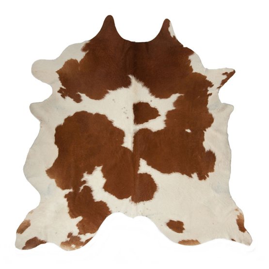 BROWN AND WHITE SPECIAL NGUNI COWHIDE RUG
