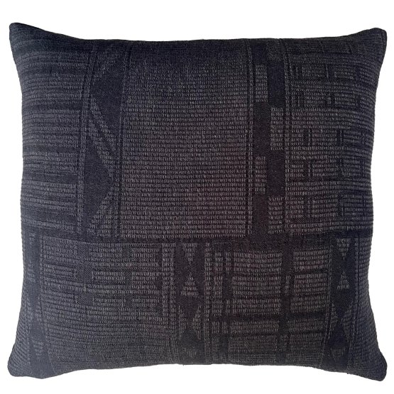 EBONY BONGOLAN LINEN SQUARE CUSHION COVER