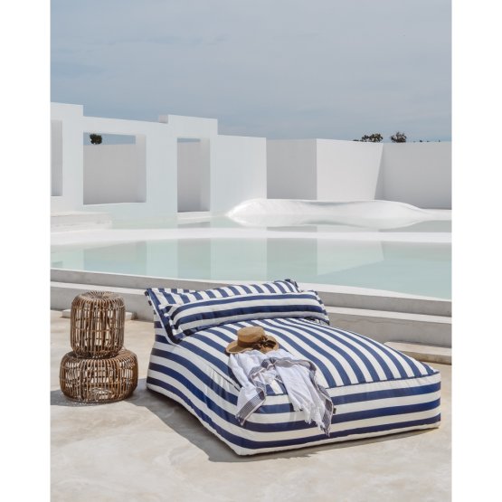 STRIPED DOUBLE OUTDOOR LOUNGER