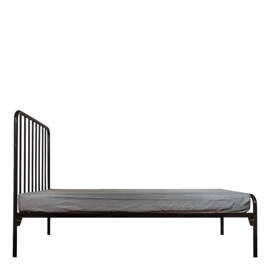 AMELIA BLACK ALL SIZES STEEL BED
