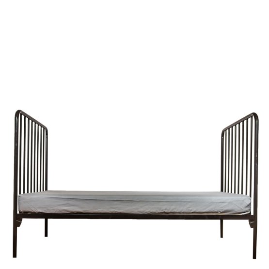 ISABEL BLACK ALL SIZES STEEL BED