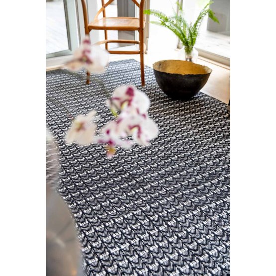 DUNE BLACK COTTON RUG