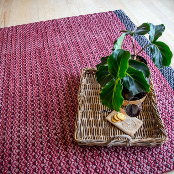 DUNE WINE COTTON RUG