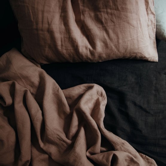 NUDE FLAT LINEN SHEET