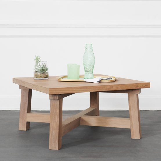 OUTDOOR HARVEST SQUARE IROKO COFFEE TABLE