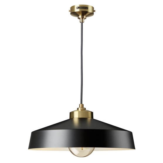 MEDIUM SHADE BLACK AND GOLD EMPIRE PENDANT