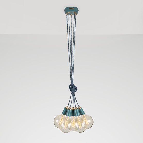 STATEMENT CLUSTER 5 PENDANT TEAL