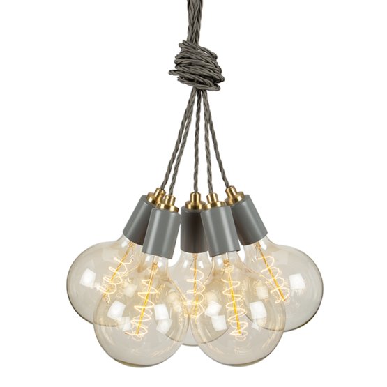 STATEMENT CLUSTER 5 PENDANT STONE GREY