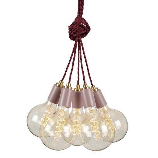 STATEMENT CLUSTER 5 PENDANT BLUSH