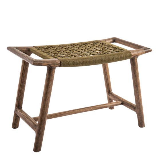 RUS CROSSHATCH CORD WEAVE STOOL