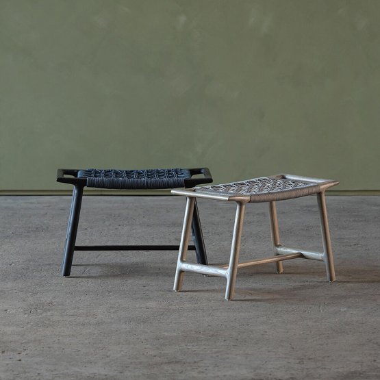 RUS CROSSHATCH CORD WEAVE STOOL