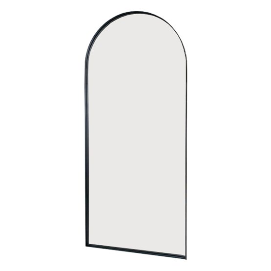 VICTORIA HALF ROUND STEEL FRAME MIRROR