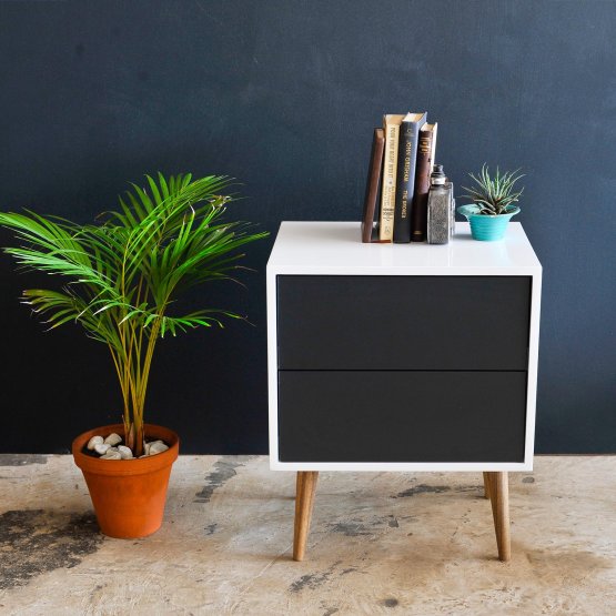 RETRO MODERN BEDSIDE TABLE