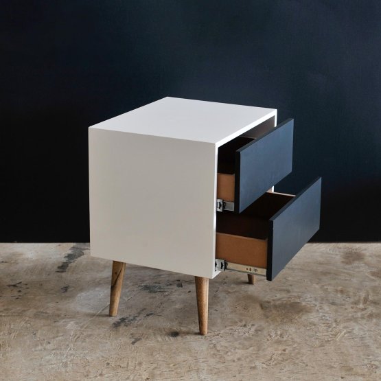 RETRO MODERN BEDSIDE TABLE