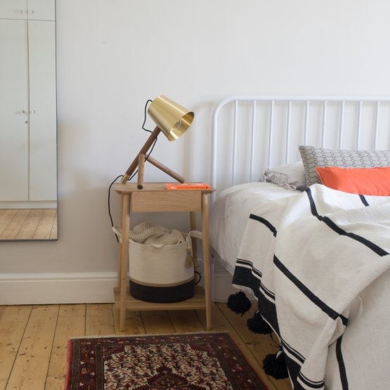 AMELIA WHITE ALL SIZES STEEL BED