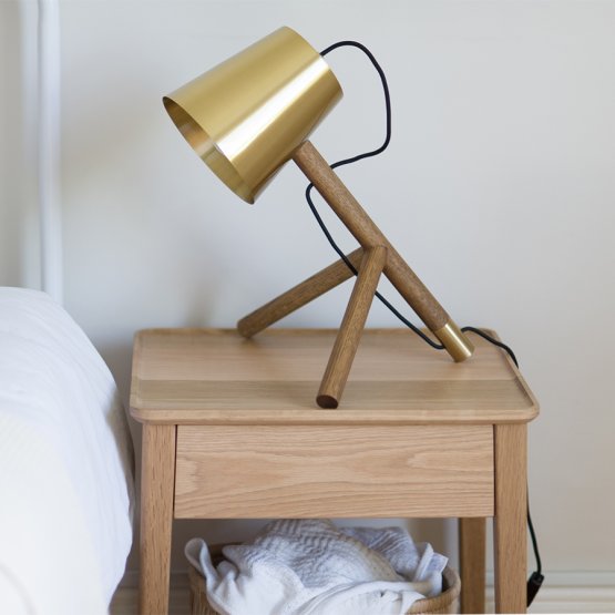 NINA BEDSIDE TABLE OAK