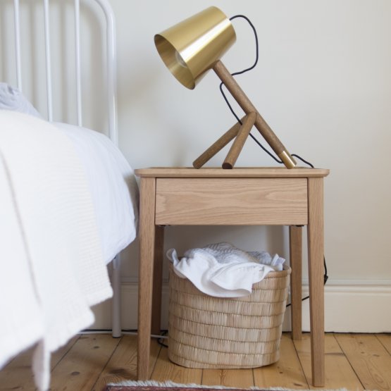 NINA BEDSIDE TABLE OAK