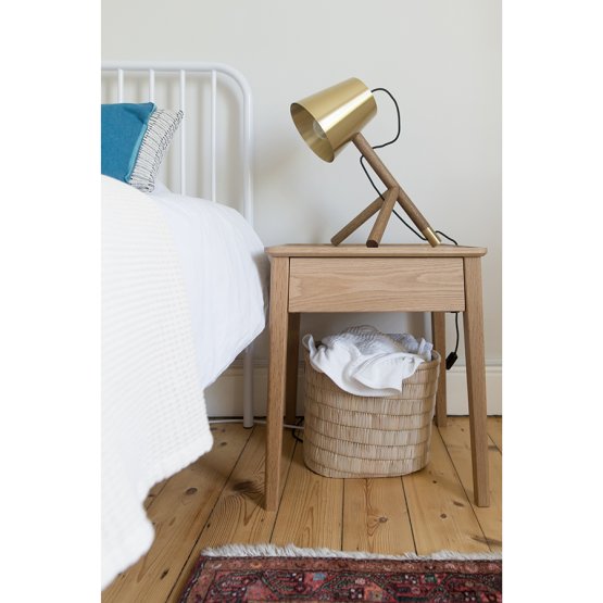 NINA BEDSIDE TABLE OAK
