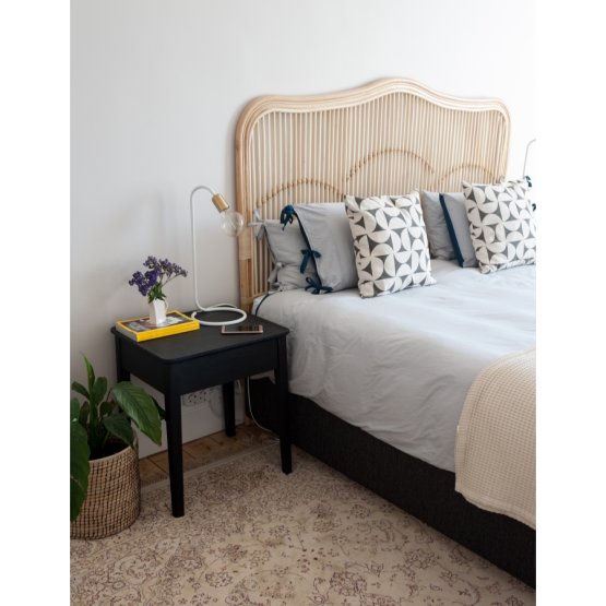 NINA BEDSIDE TABLE BLACK ASH