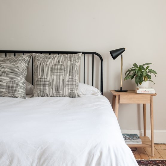 AMELIA BLACK ALL SIZES STEEL BED