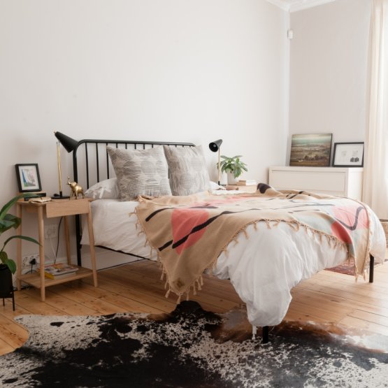 AMELIA BLACK ALL SIZES STEEL BED