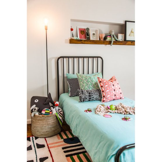 AMELIA BLACK ALL SIZES STEEL BED