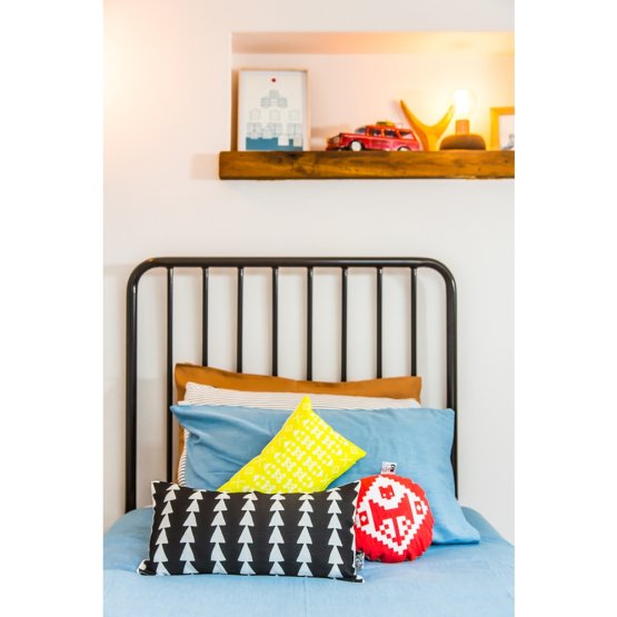 AMELIA BLACK ALL SIZES STEEL BED