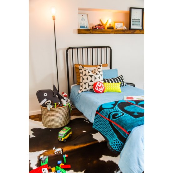 AMELIA BLACK ALL SIZES STEEL BED
