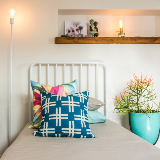 AMELIA WHITE ALL SIZES STEEL BED