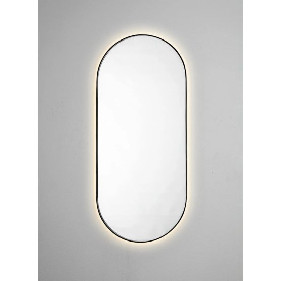 CAPSULE PILL SHAPED MIRROR WITH BACKLIT